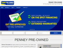 Tablet Screenshot of penneypreowned.com